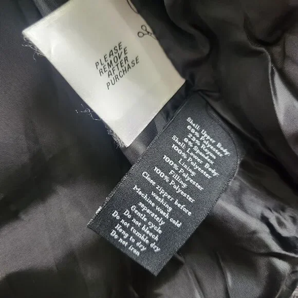 Rock & Republic Mens L Puffer Vest Insulated Gray And Black Zip Up Jacket Coat - Picture 10 of 11